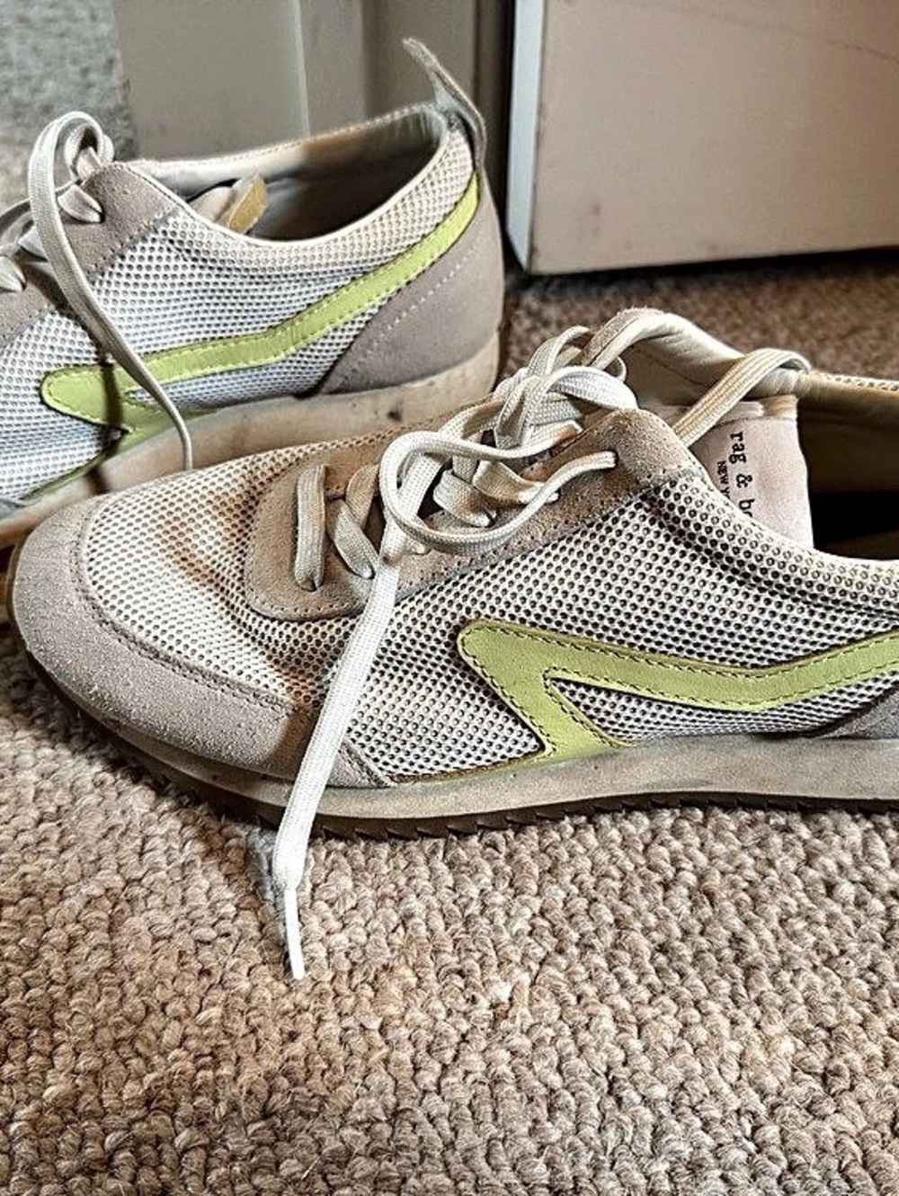 Rag & Bone Women's Green Accent Sneakers